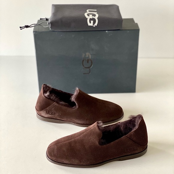 ✨New UGG Chateau Suede Shearling Lined Slippers - Picture 9 of 9